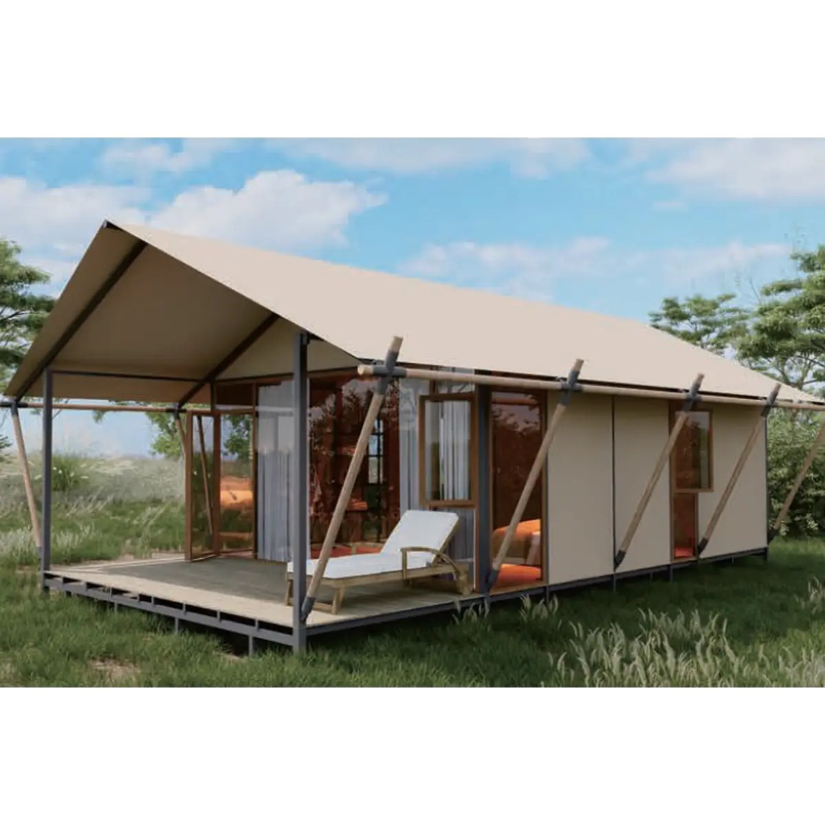 Tent Glamping Premium 45 m²