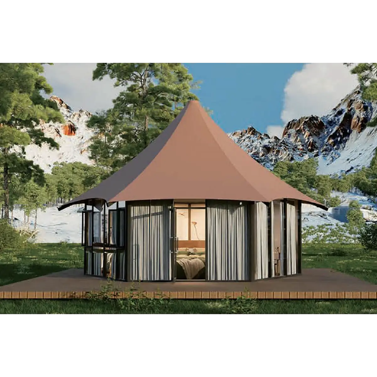 Tent Glamping  24–42 m²