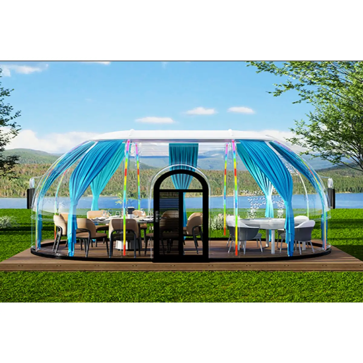 Igluu Panoramic din Policarbonat Premium 21,6 m2