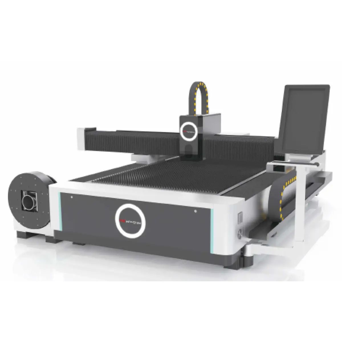 Mașină profesională pentru debitarea cu laser fibră a tablelor și țevilor