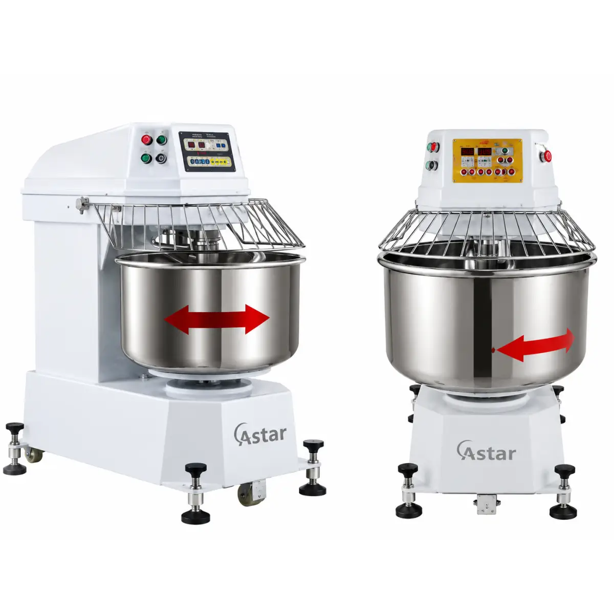Mixer de aluat cu dublu motor și viteză variabilă