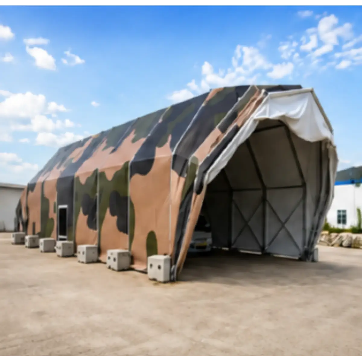 Hangar Modular Militar pentru Aviație, Forțe Aeriene și Aplicații Industriale – Military Hangar Tent Series LIRI Model MHT
