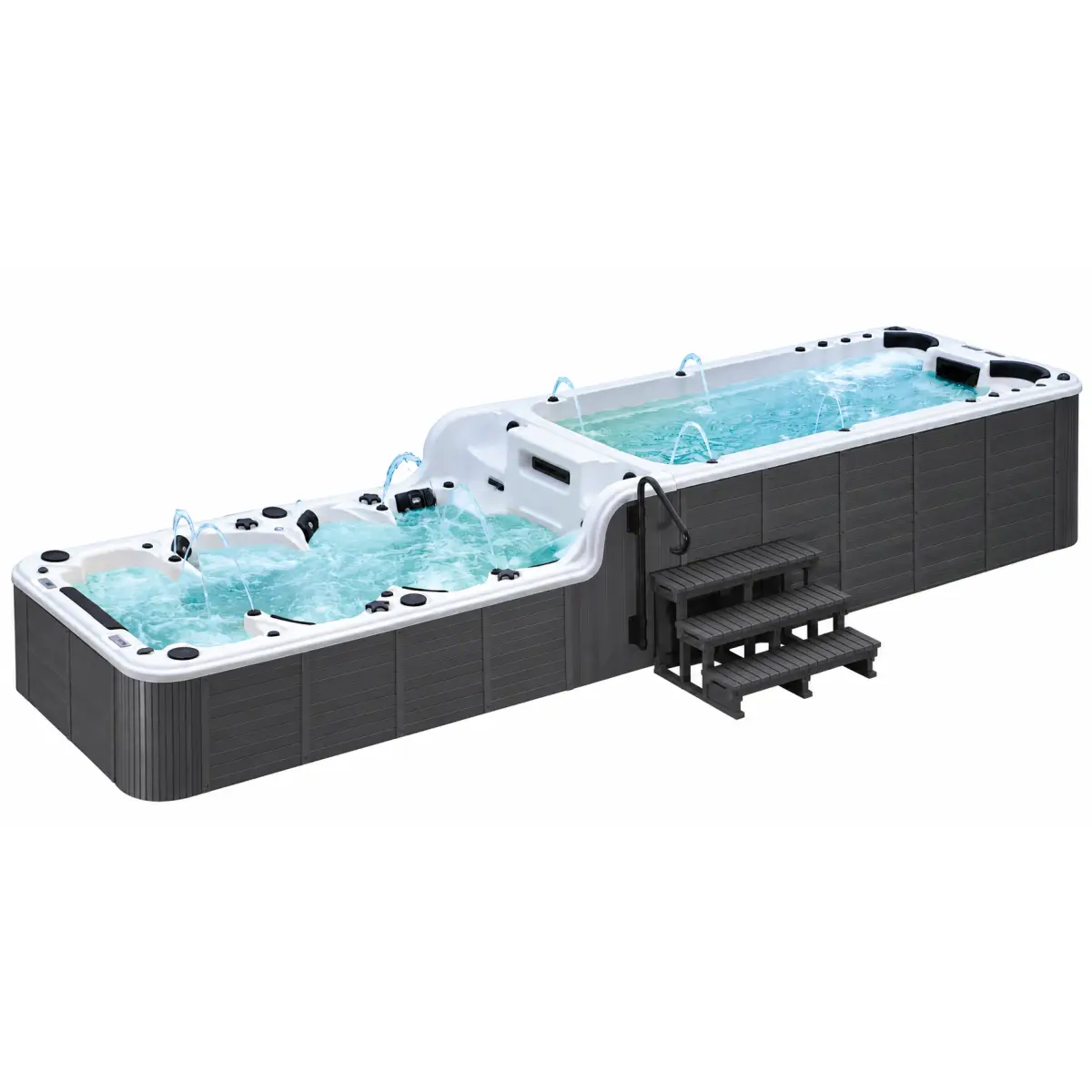 Jacuzzi cu hidromasaj și zonă de înot 
