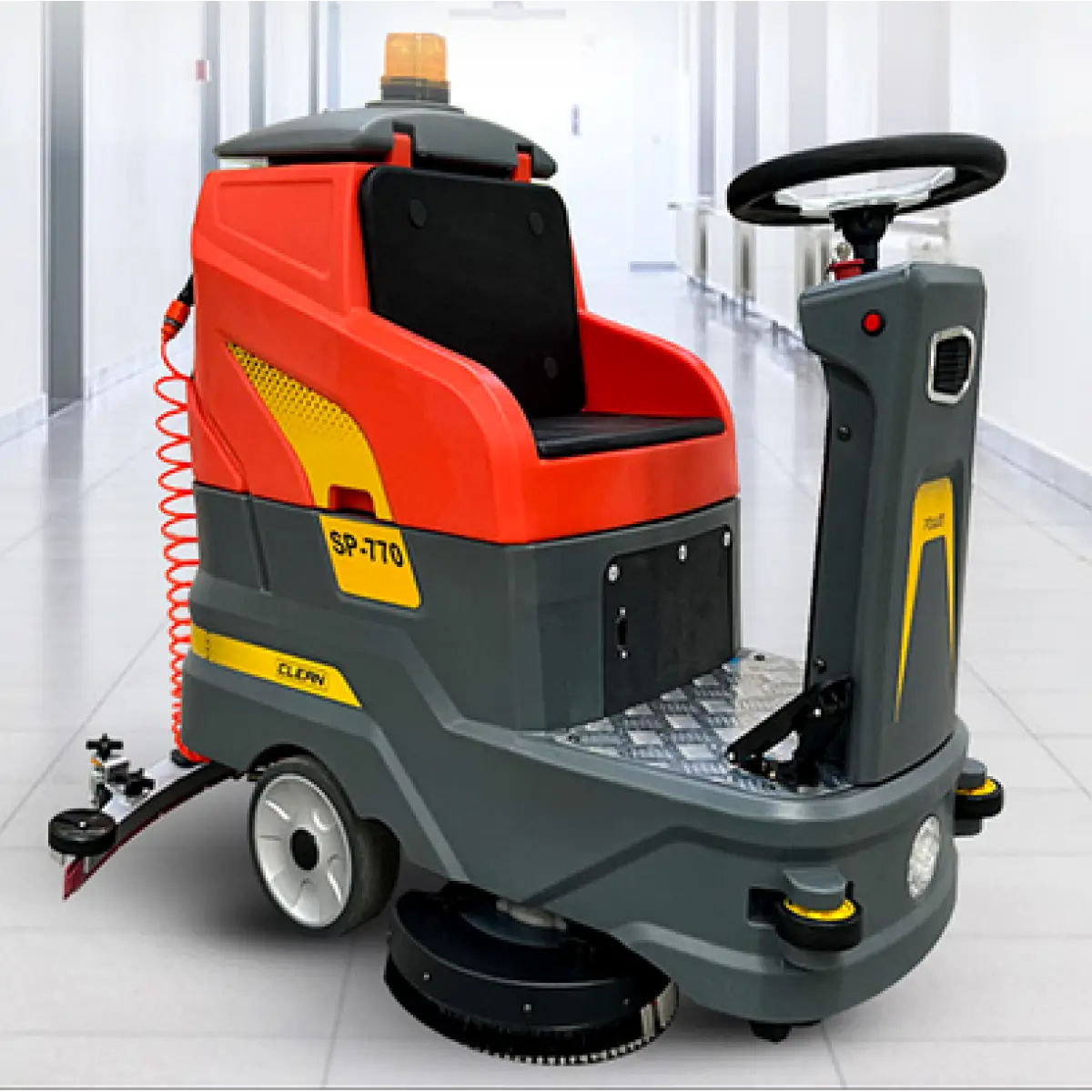 Mașină de spălat pardoseli SP770 Dual-Brush Ride-On