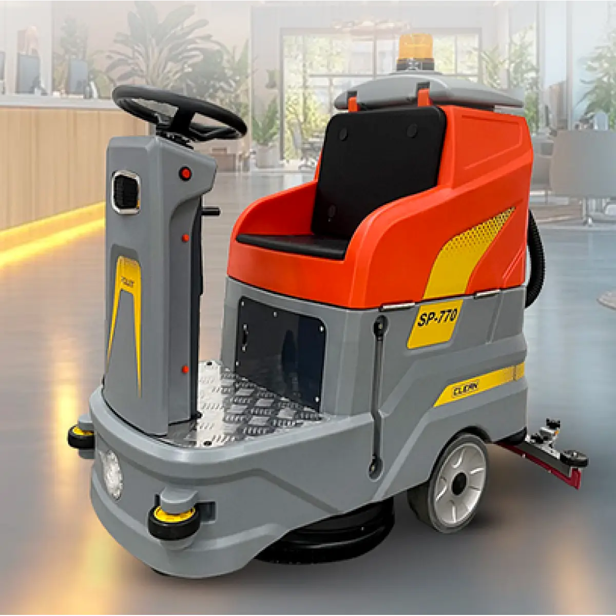 Mașină de spălat pardoseli 770 Ride-On Single-Brush