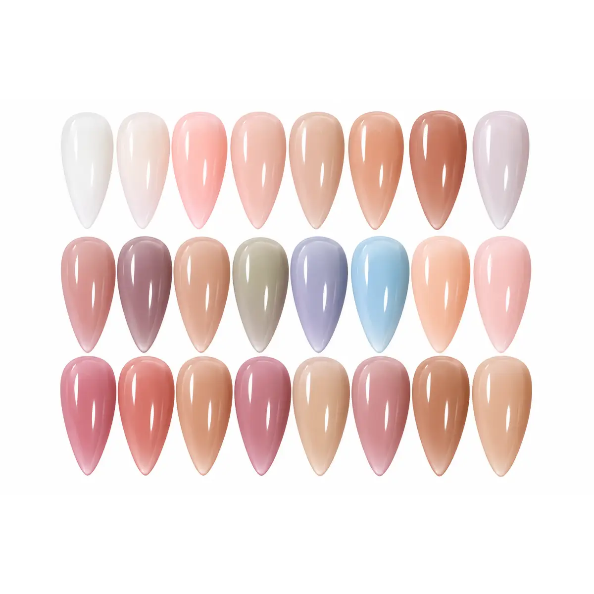 Gel transparent colorat cu efect natural